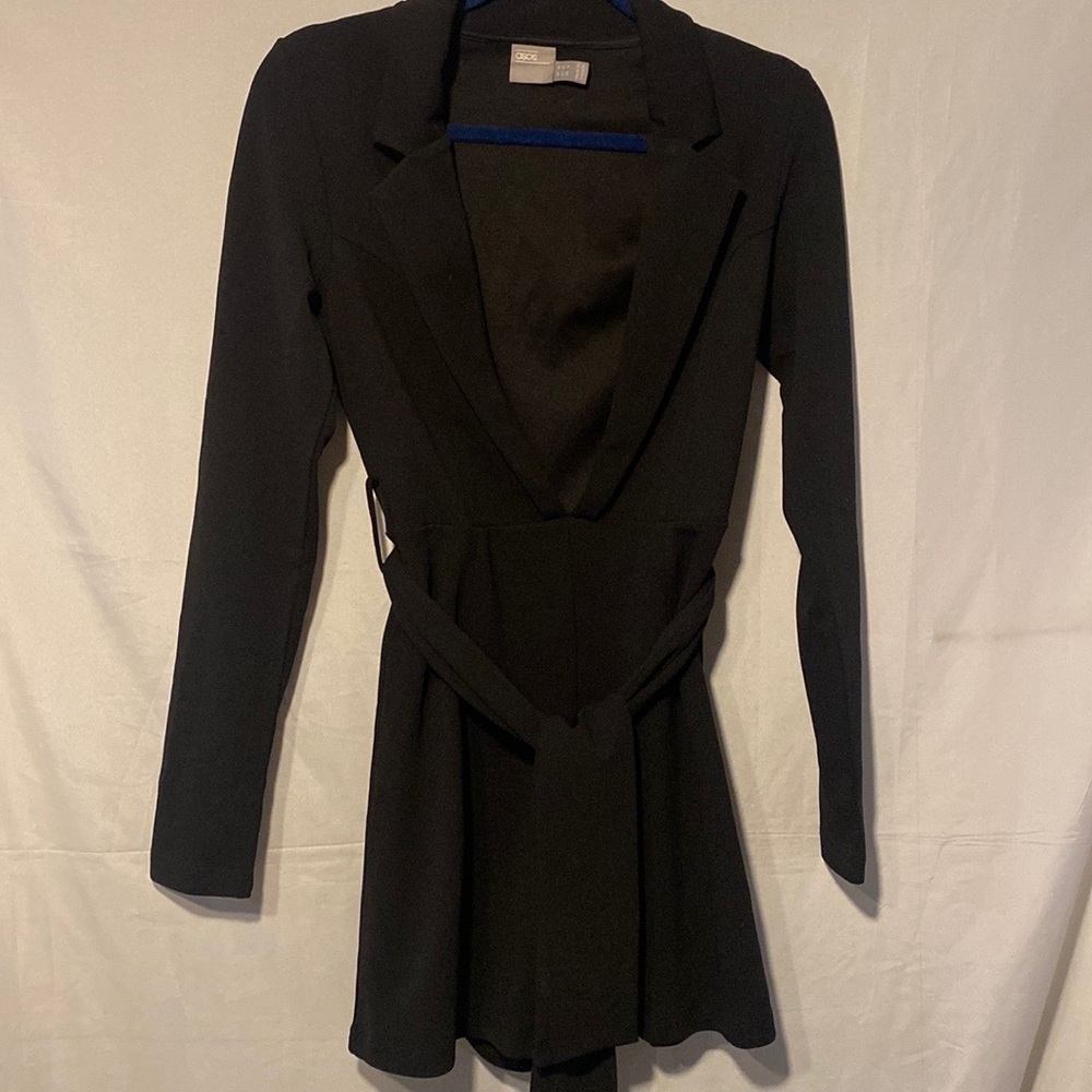 ASOS Tie Front Blazer Romper Size 6 - Picture 4 of 8
